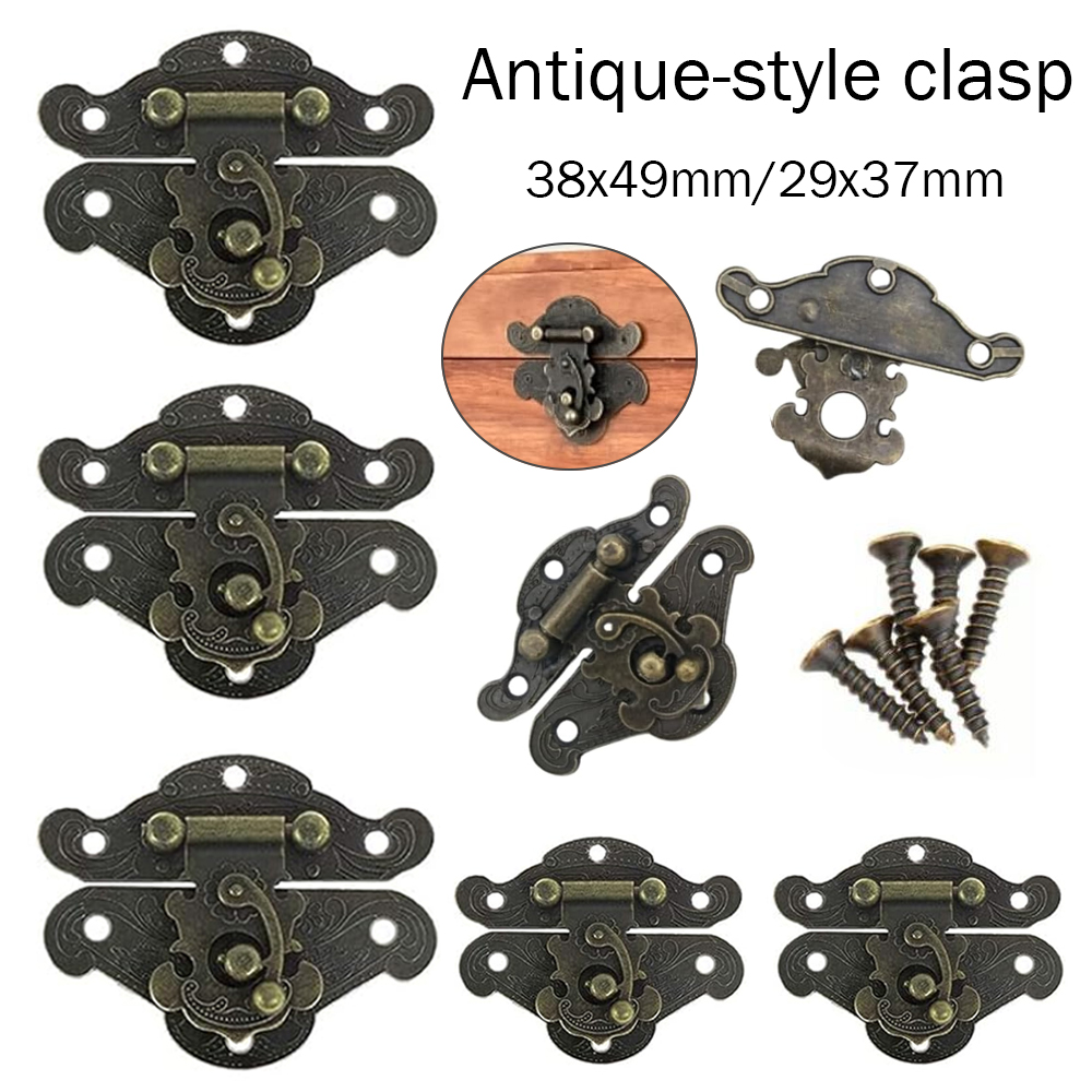 Furniture Hardware Manufacturer - 5-20 szt. Vintage Metalowe Zapięcie Zatrzaskowe